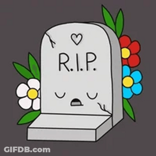 Rip Tombstone Funny Sleeping Stone GIF