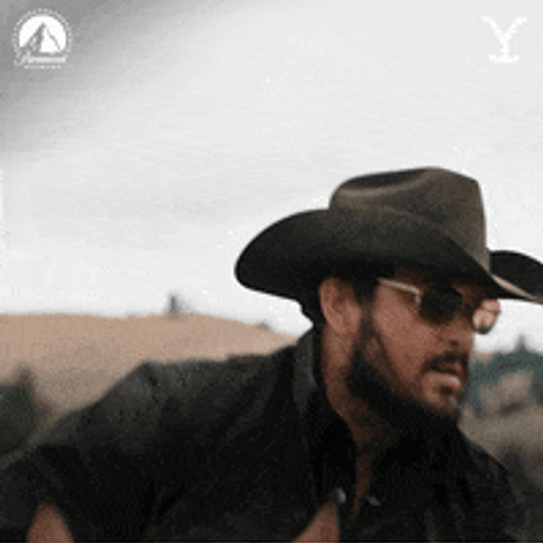 Rip Yellowstone Riding A Horse GIF