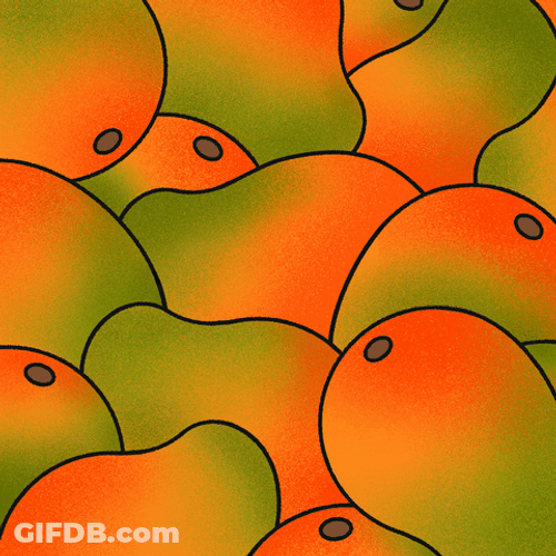 Ripe Mango Fruit Funny Bird Camouflage Reveal GIF