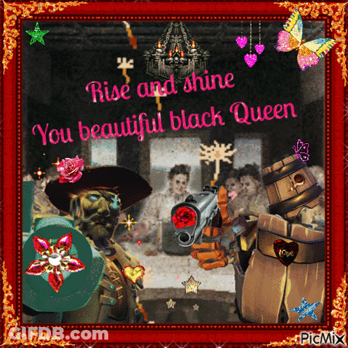 Rise And Shine Beautiful Black Queen GIF