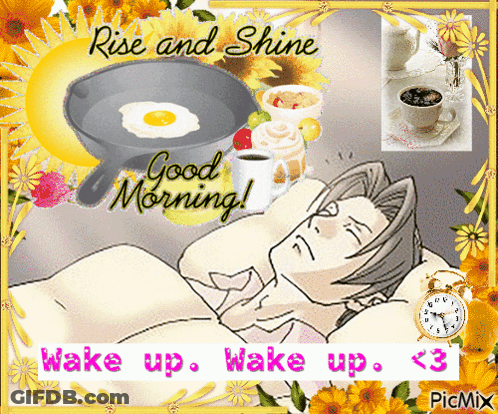 Rise And Shine Good Morning Wake Up Picmix Card GIF