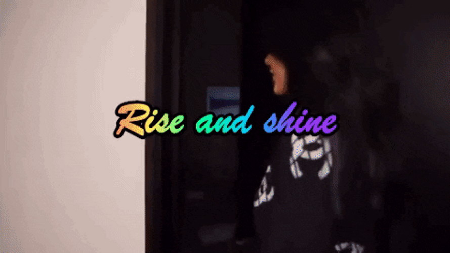 Rise And Shine Lights On Baby Room GIF