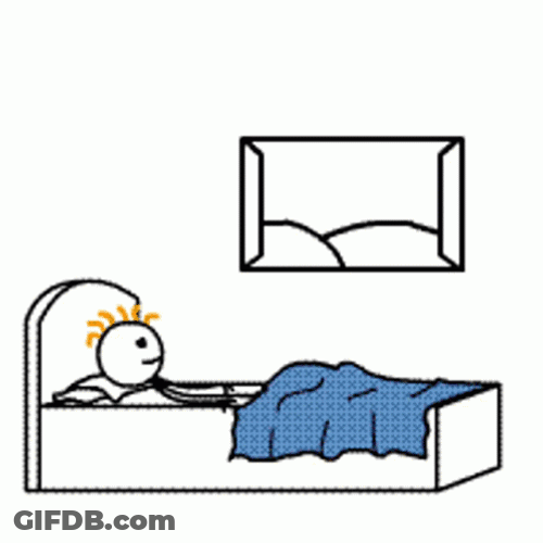 Rise And Shine Stickman Waking Up GIF
