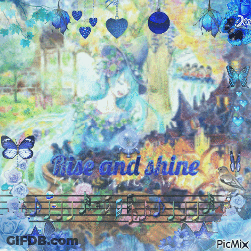 Rise And Shine Sun Girl Poster GIF