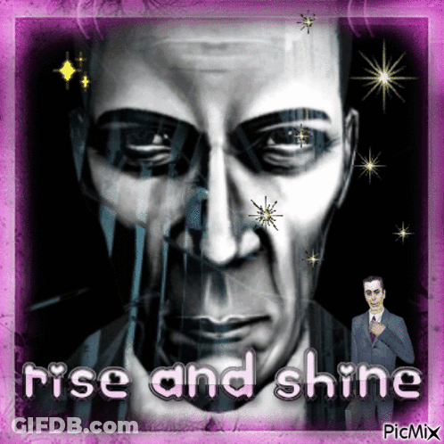 Rise And Shine Text GIF