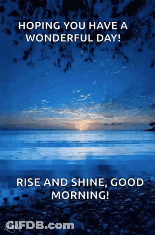 Rise And Shine Wonderful Day Ahead GIF