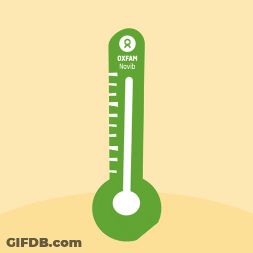 Rising Temperature Blows Up Thermometer GIF