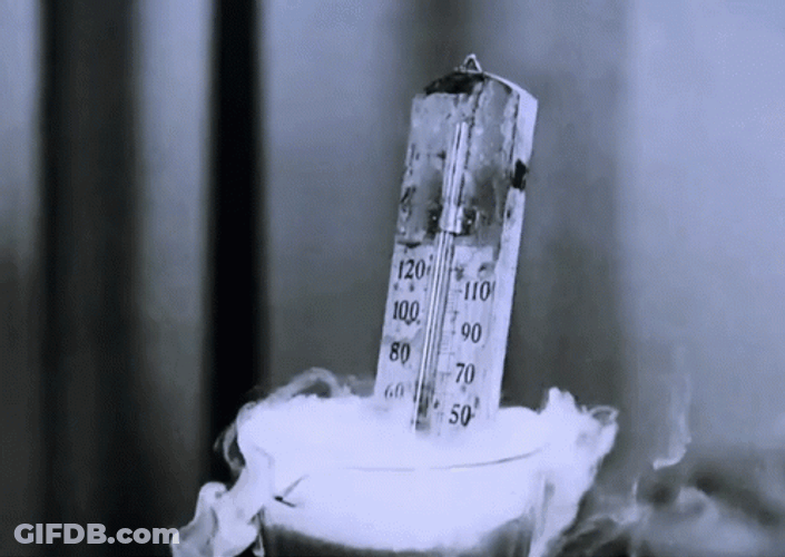 Rising Temperature Thermometer Bulb Exploding GIF