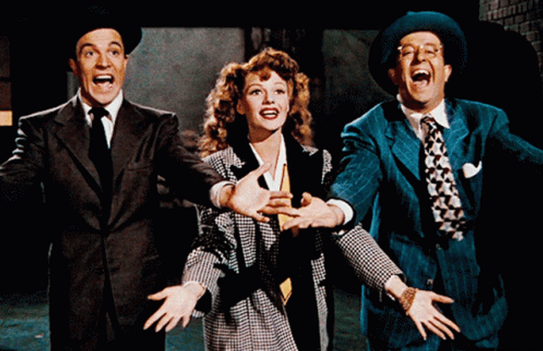 Rita Hayworth Cover Girl Busted GIF