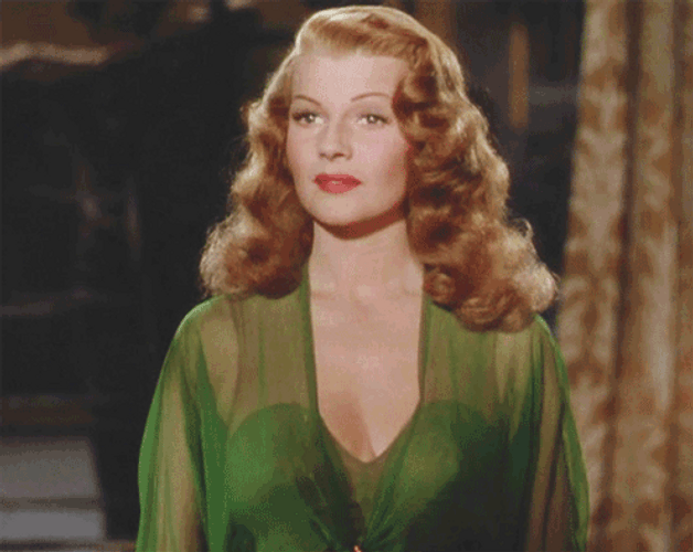Rita Hayworth Disappointed Look GIF