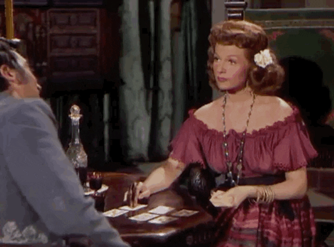 Rita Hayworth Fortune Teller GIF