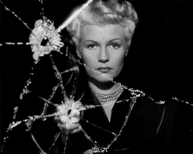 Rita Hayworth Mirror Break GIF