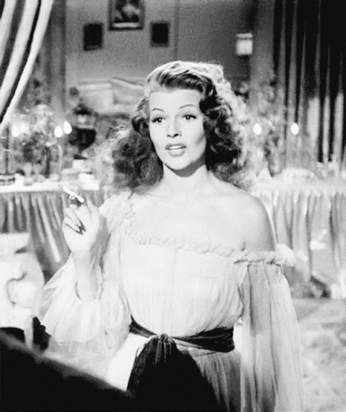 Rita Hayworth Smoking Gilda Mundson GIF