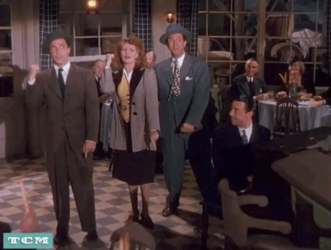 Rita Hayworth Trio Dancing Restaurant GIF