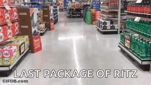 Ritz Crackers Can With Man's Head GIF