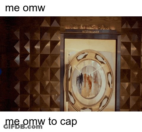 Ritzy & Classy Is Written On The Glass Door GIF