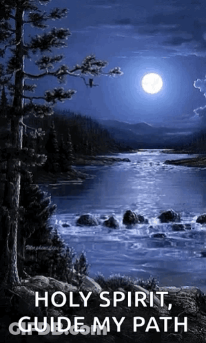 River Painting Holy Spirit Guide My Path GIF