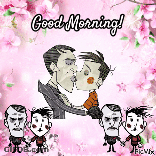 River Painting With Good Morning GIF