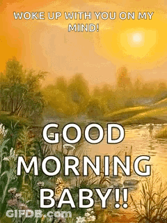 River Painting Woke Up With You GIF