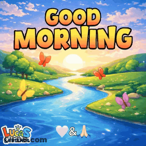 River With Good Morning GIF
