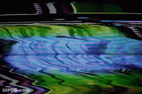 River With Purple And Green Background GIF