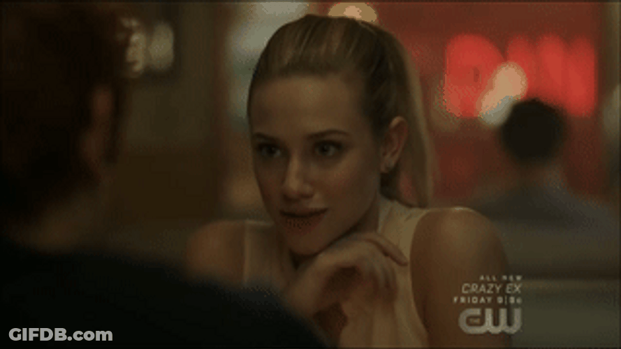 Riverdale Betty Cooper Touching Her Face GIF