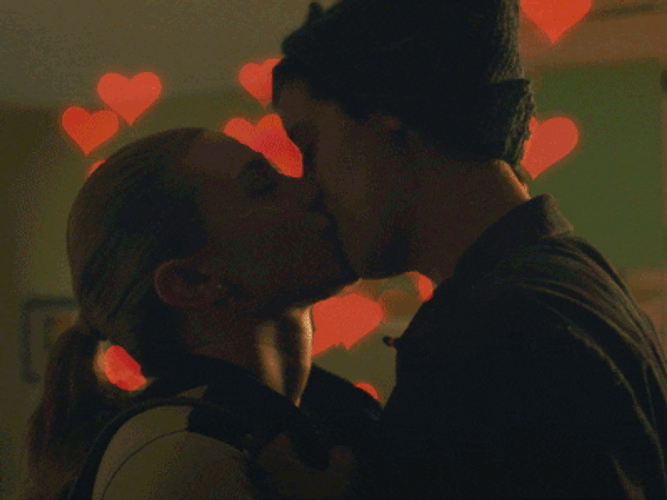 Riverdale Jughead Kissing Betty GIF