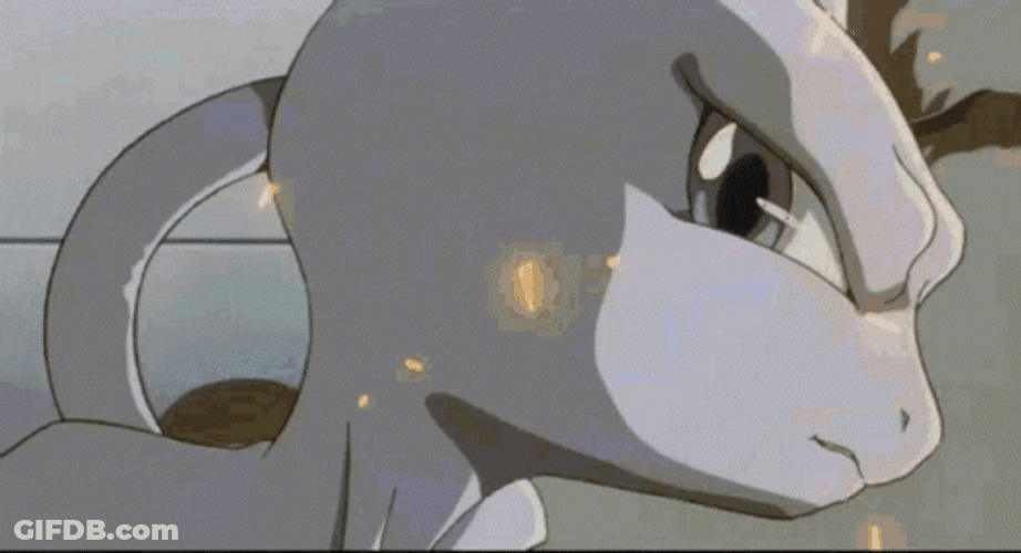 Riveting Mewtwo Unwavering Attack GIF
