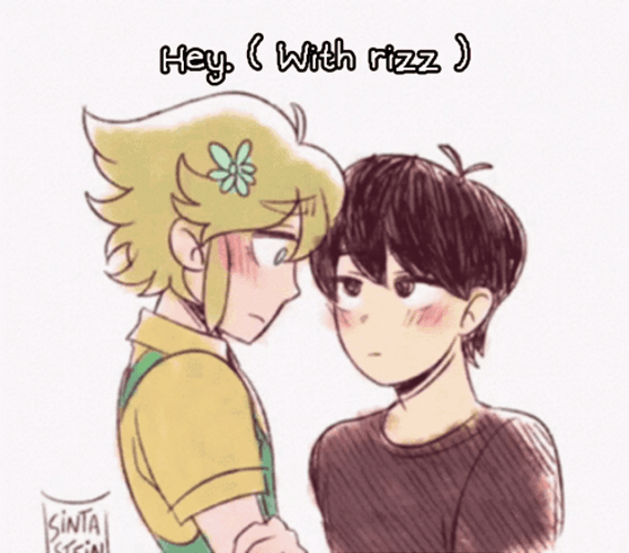 Rizz Meme Anime Couple Kiss GIF