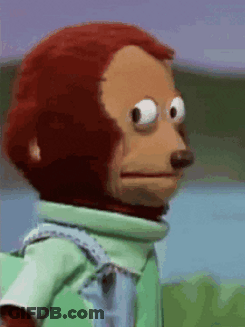 Rizz Monkey Doubtful Side Eye GIF