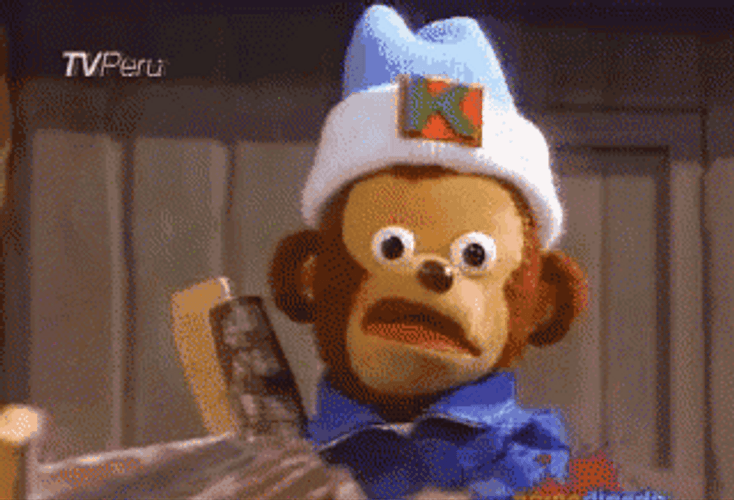 Rizz Puppet Monkey Shocked Face GIF