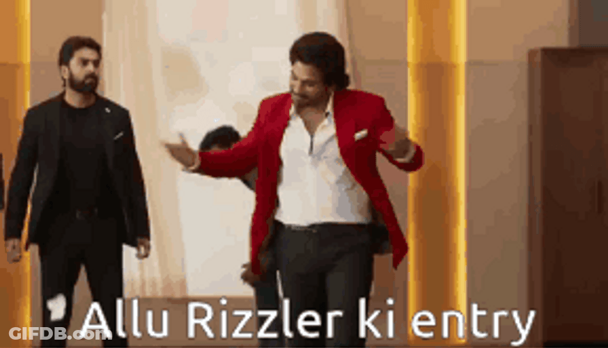Rizzler Allu Arjun Bollywood Star GIF