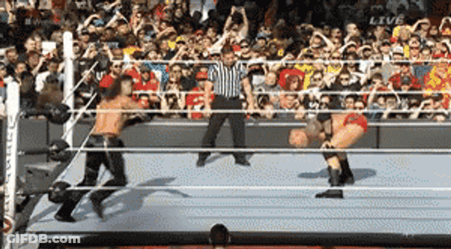 RKO Knockout Smackdown GIF