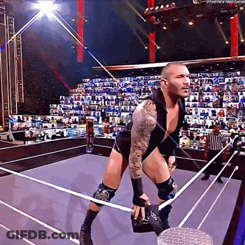 Rko Outta Nowhere Muscle Flex GIF