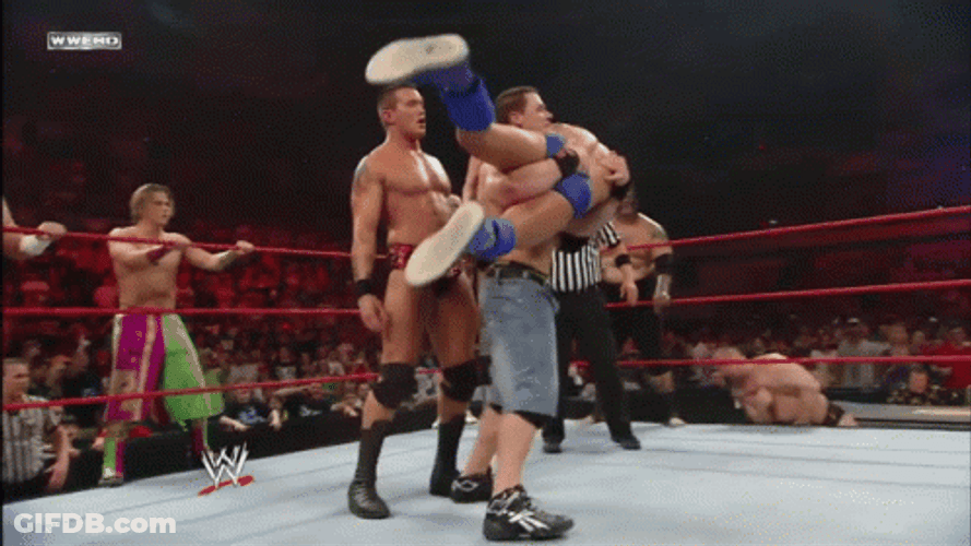 RKO Randy Orton John Cena GIF