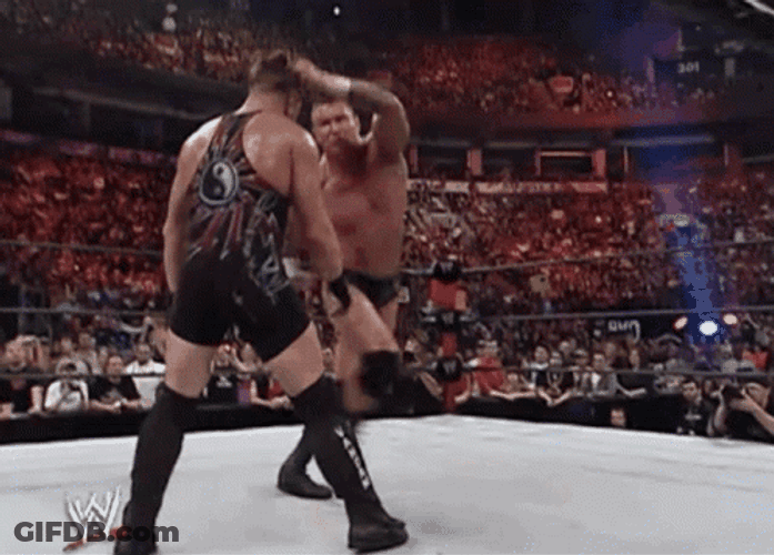 RKO Randy Orton Vs Rob Van Dam GIF