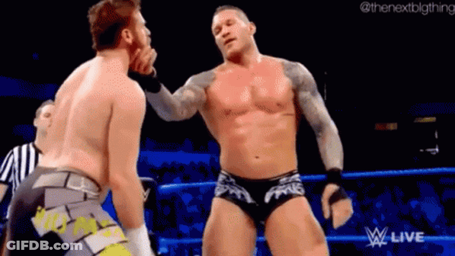 RKO Randy Orton Vs Sami Zayn GIF