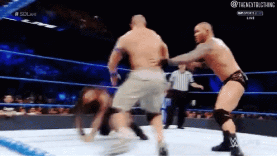 RKO Vs John Cena WWE SmackDown GIF
