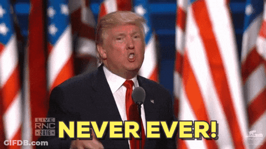Rnc Donald Trump Never Ever GIF