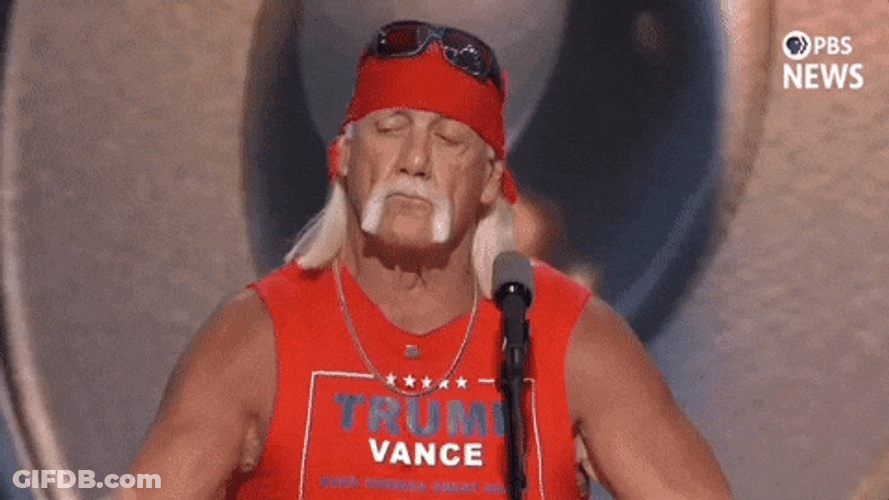 Rnc Hulk Hogan Iconic Ear Cupping GIF