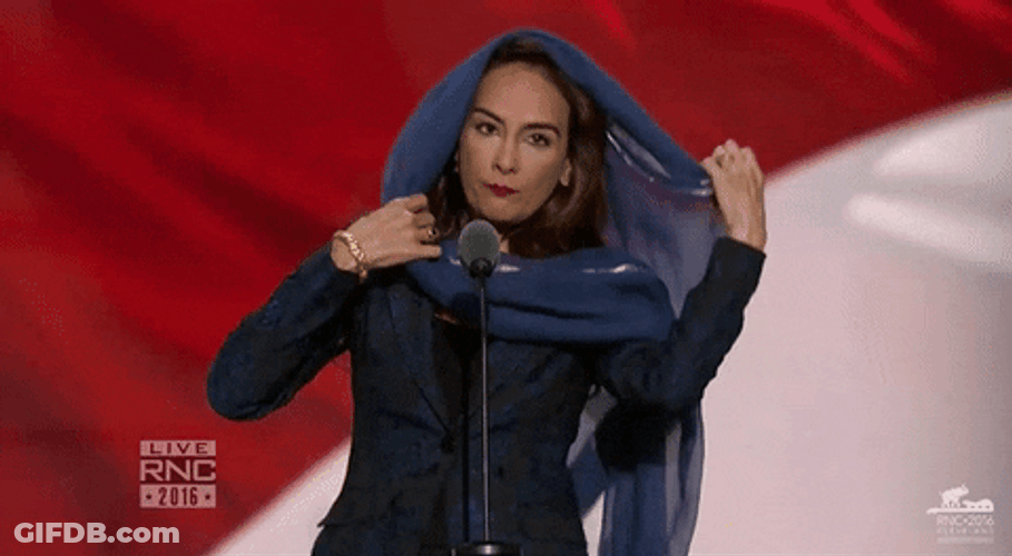 Rnc Presenter Fixing Shawl GIF