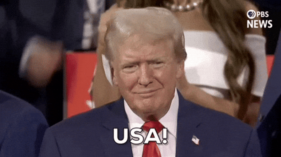 Rnc Presidential Candidate Donald Trump Chanting USA GIF