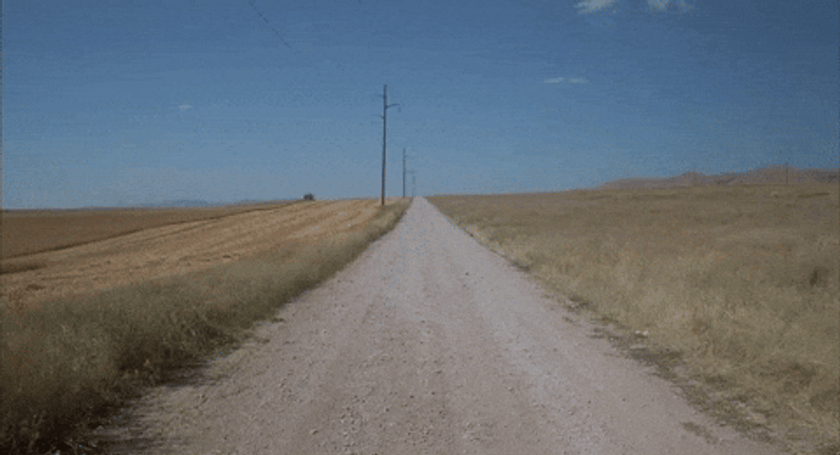Road Man Running Away GIF