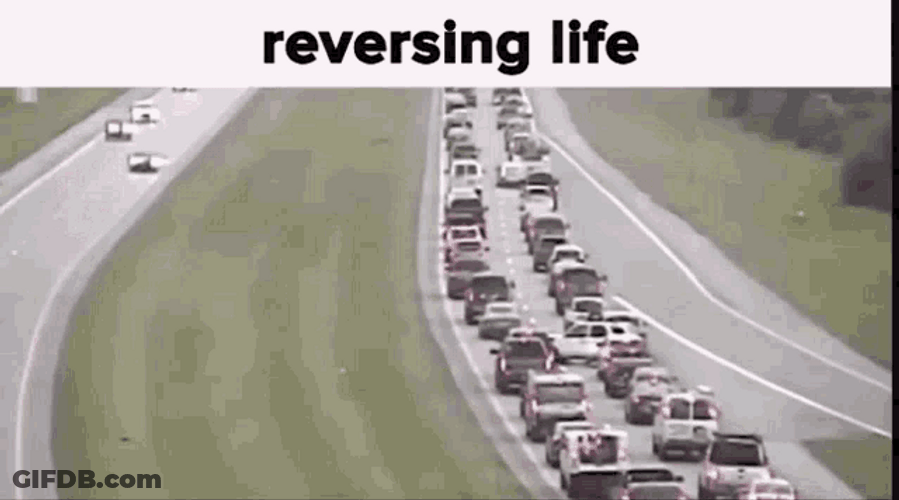 Road Traffic Car Reverse Life GIF