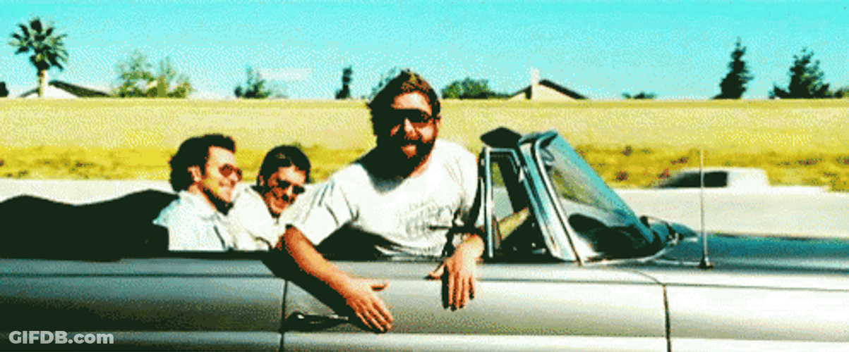 Road Trip Man Pointing Finger GIF