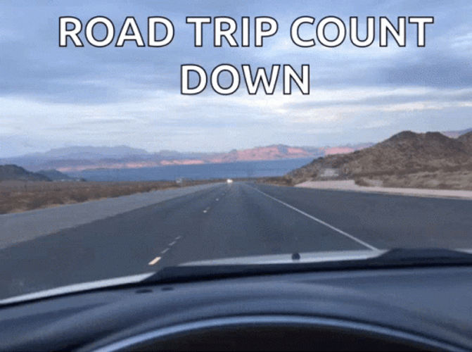 Road Trip Travel Count Down GIF
