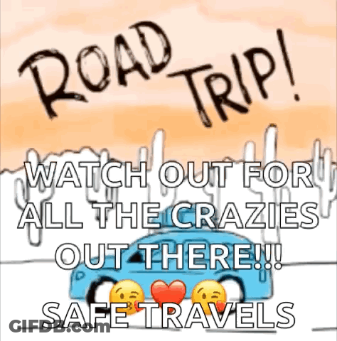 Road Trip Watch Out For Crazies GIF