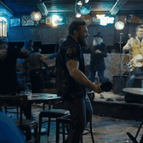 Roadhouse Fighting At The Club Scene GIF