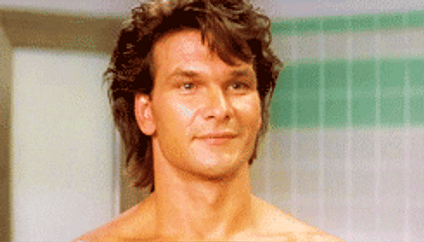 Roadhouse James Dalton Shy Laugh GIF