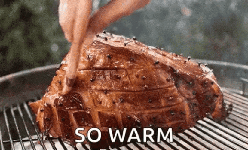 Roasted Meat Basting Process Loop GIF